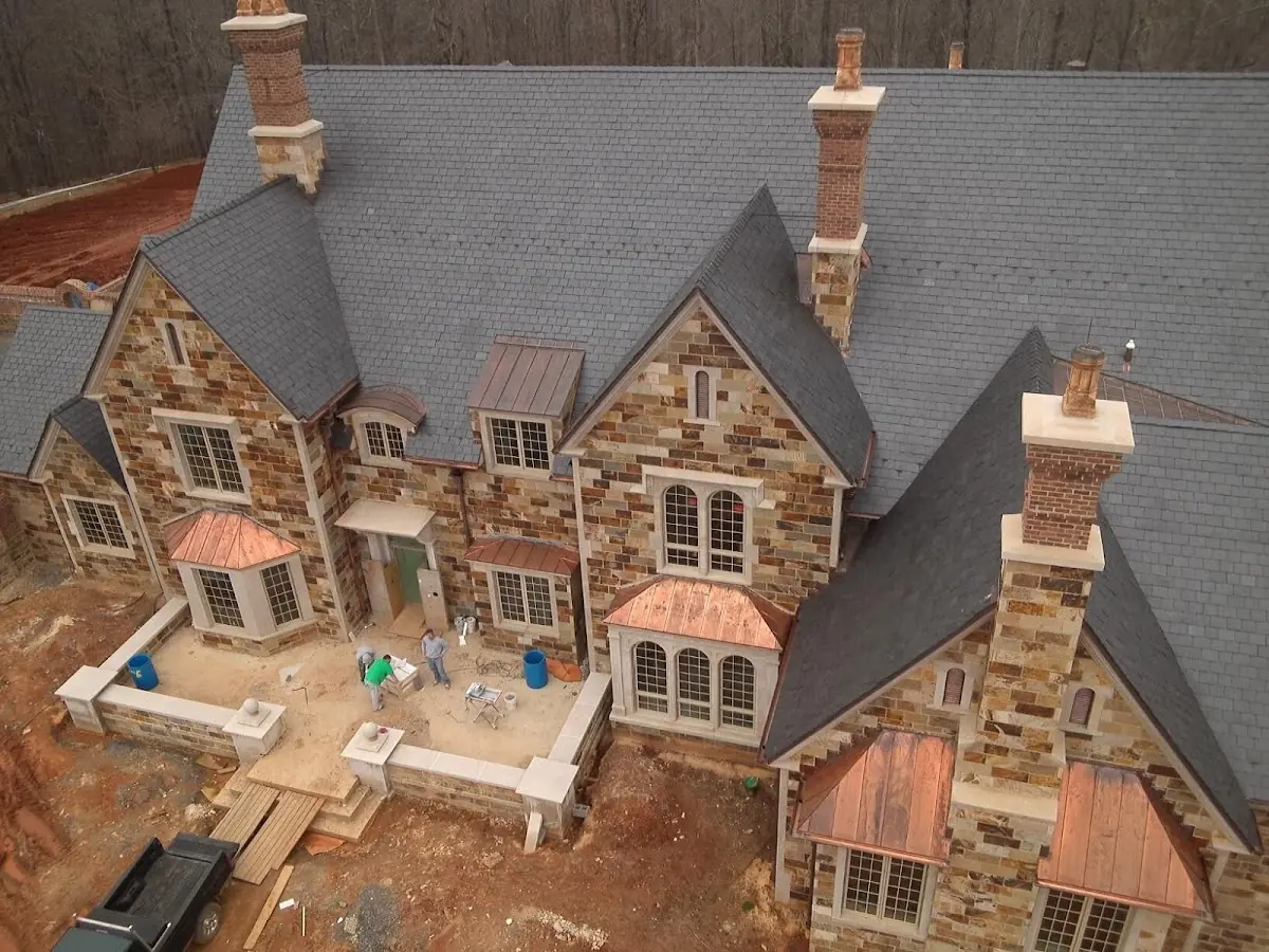 Craftsman Roofing Slate Roof Repair project in Brandon Corner